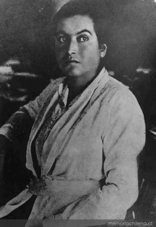 A picture of Gabriela Mistral from 1922