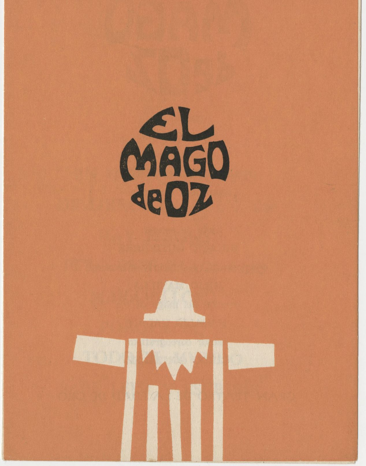 Playbill for “El Mago de Oz” by the Dumé Studio Group